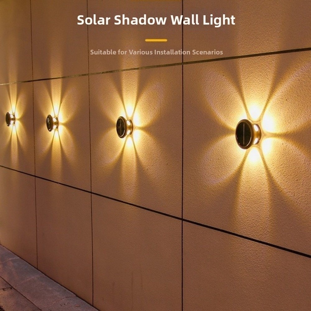 Smart Garden Smart Fence - Wasserdichte Solar-Wandleuchte, LED-Licht, intelligente Lichtsteuerung, Außenwandleuchte,
