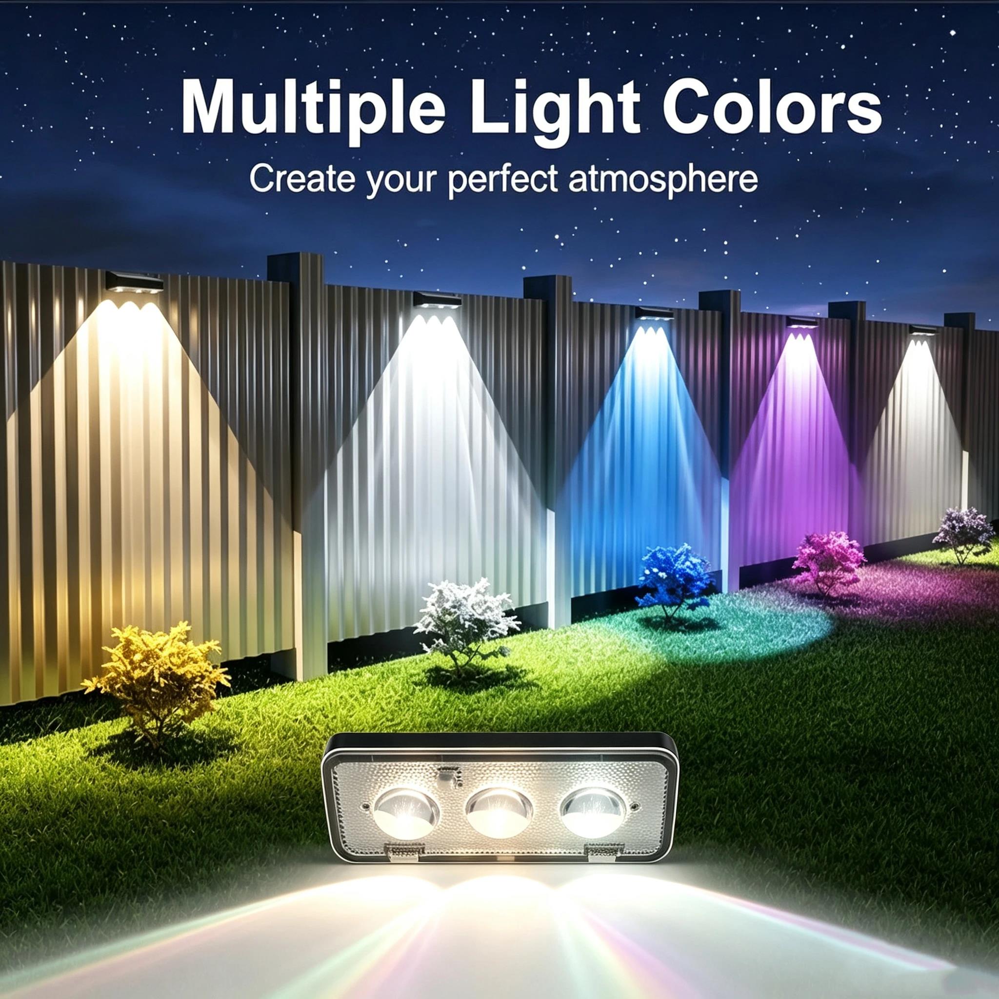 Smart Garden Smart Fence - RGB Solar-Zaunleuchten für den Außenbereich, intelligente