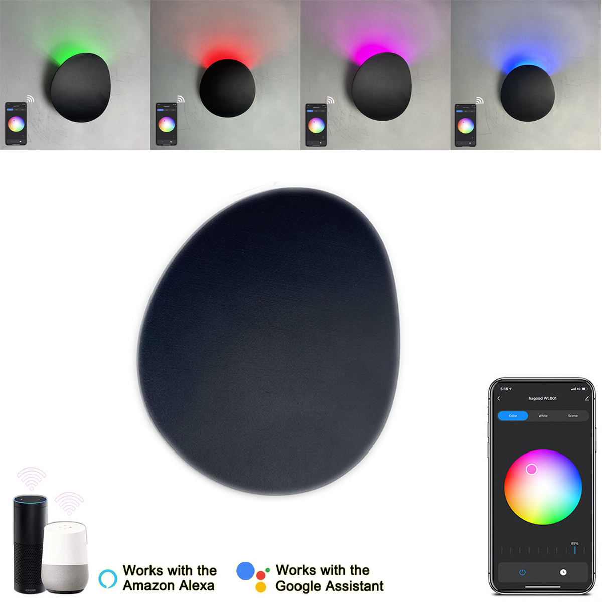 Smart Garden Rooms - 9w rgbw led wand lampe wifi