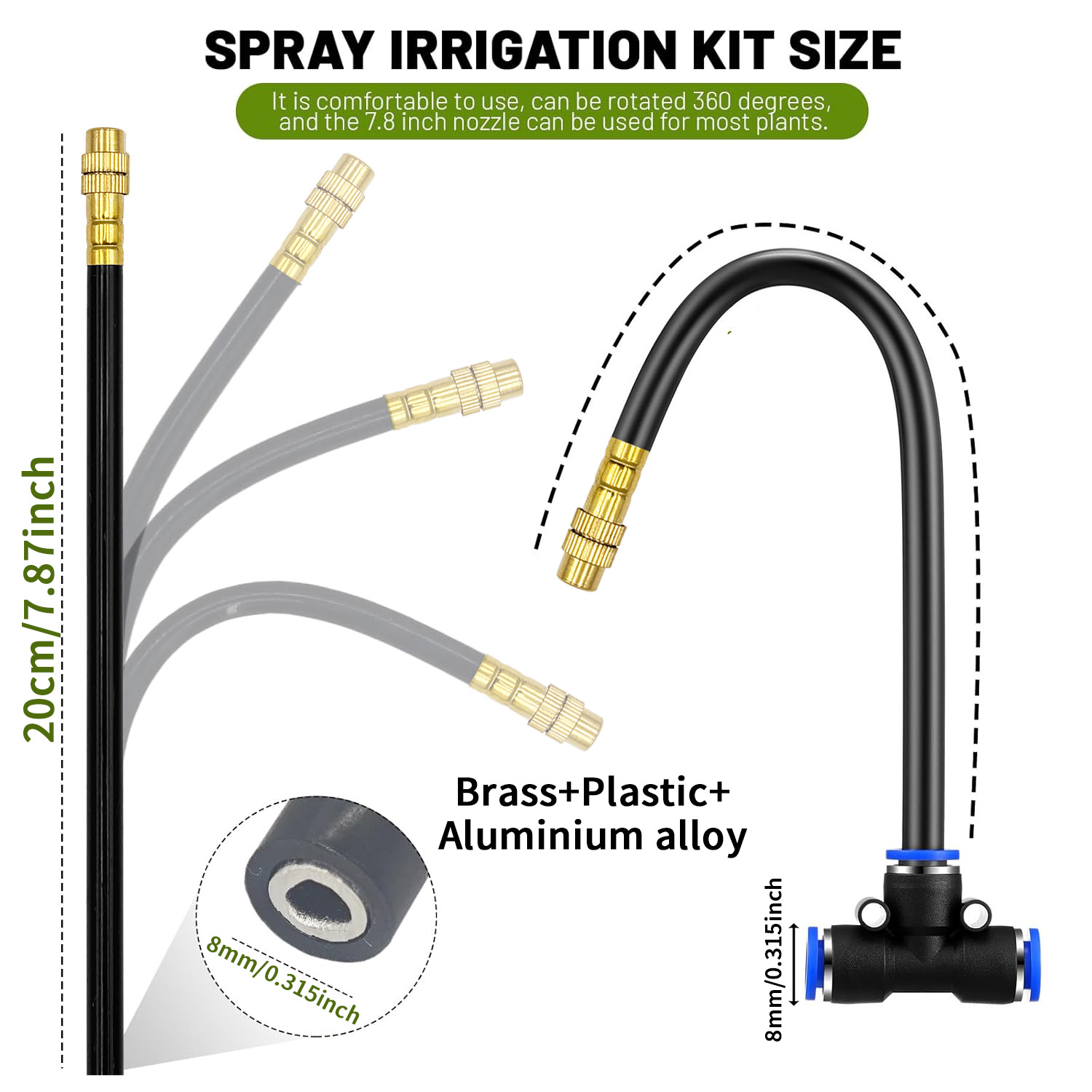 Garten-Sprühset mit 5/8mm PE-S – Smart Garden Irrigation System Bewertung und Preis