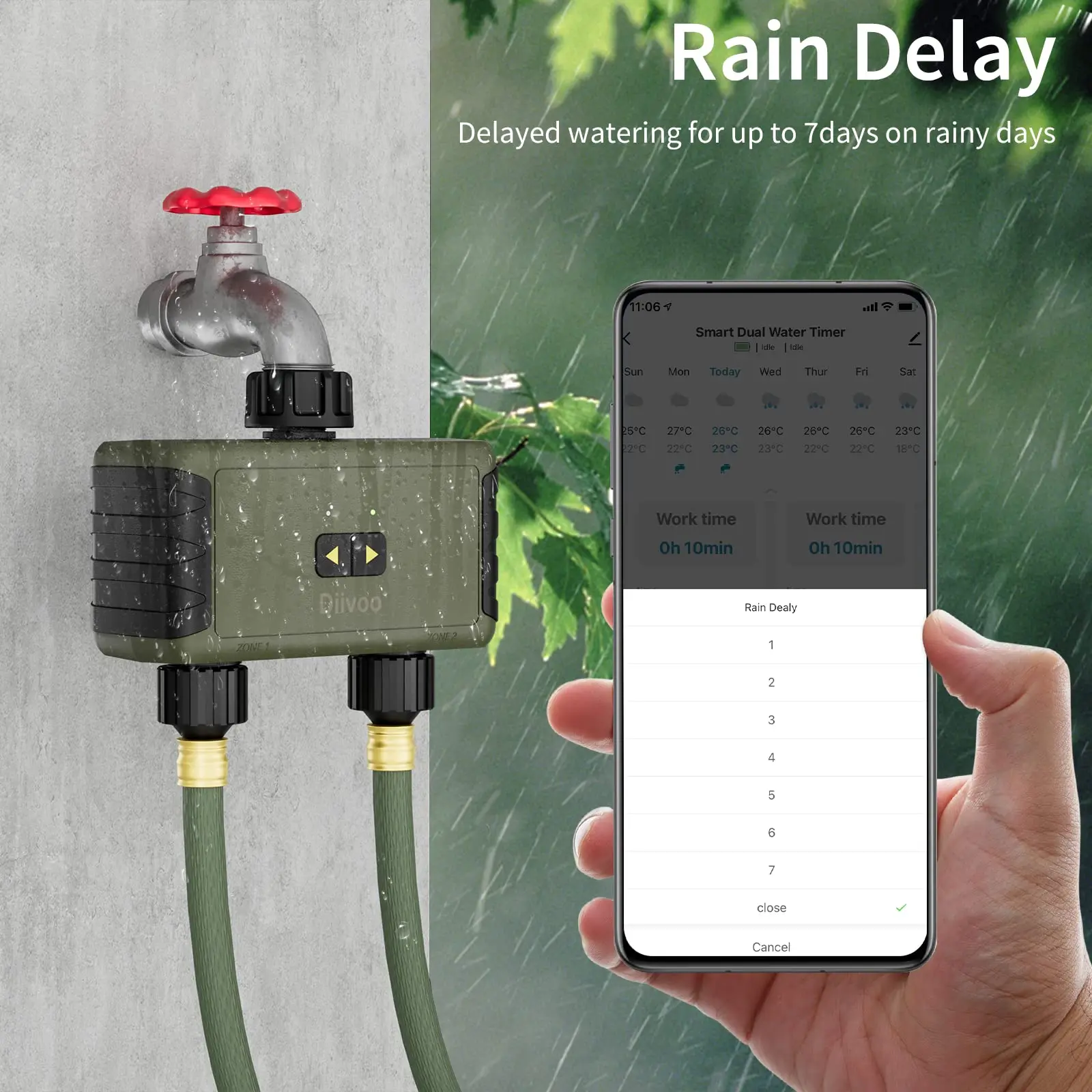 Diivoo Zeitgesteuerter Sprinkl – Smart Garden Accessories Bewertung und Preis