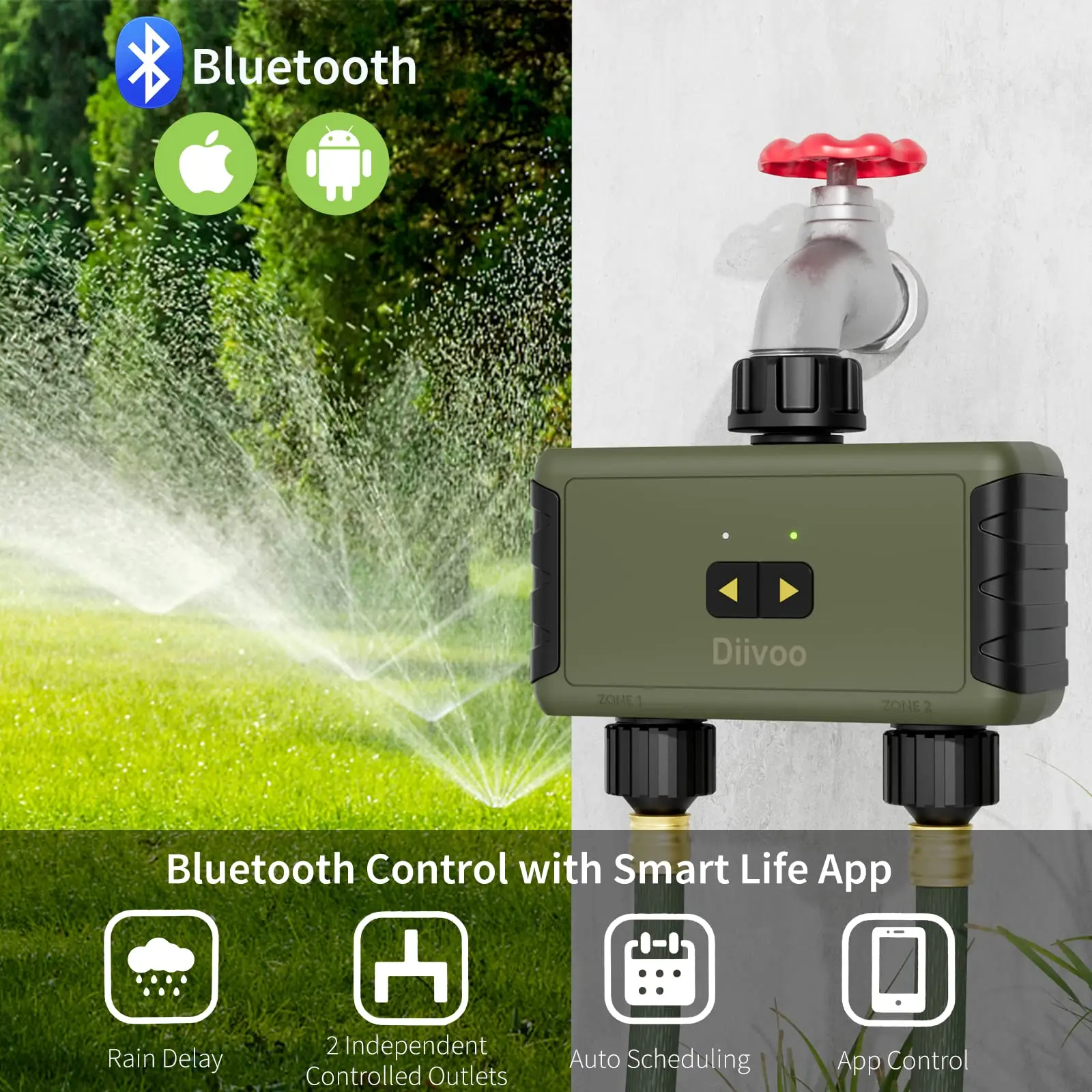 Diivoo Zeitgesteuerter Sprinkl – Smart Garden Accessories Bewertung und Preis